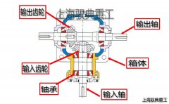 T系列螺旋傘齒輪轉(zhuǎn)向箱內(nèi)部結(jié)構(gòu)圖和剖面圖(馭典重工)