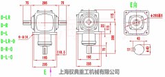 T系列換向器T8/D-LR/D-R/D-L轉(zhuǎn)向箱外型尺寸圖紙