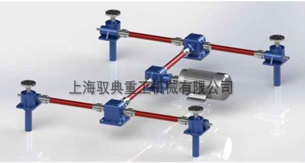 絲桿升降機平臺四臺同步怎么布局