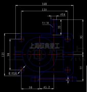 絲桿升降機(jī)SWLD2.5-2A-I螺母升降型安裝尺寸CAD圖紙