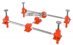 SWL絲桿升降機平臺四臺聯動實物圖(上海馭典重工)